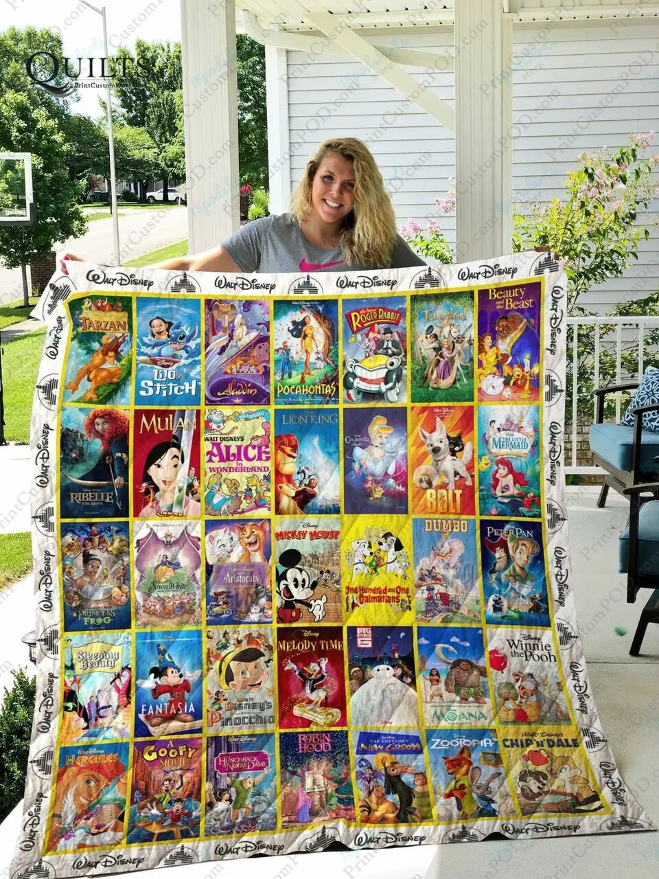 Adu Disney Quilt Blanket Ver 1 and Home Decor