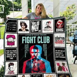 Adu Fight Club Quilt Blanket Ver 17 4 and Home Decor