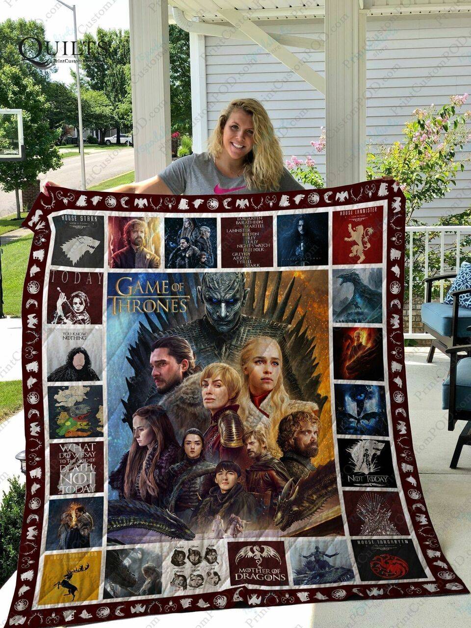 Adu Game Of Thrones Quilt Blanket Ver 1 and Home Decor