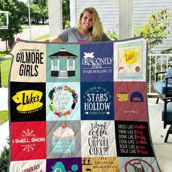 Adu Gilmore Girls Quilt Blanket Ver 16 and Home Decor