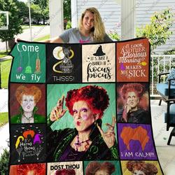 Adu Hocus Pocus Cast Quilt Blanket and Home Decor