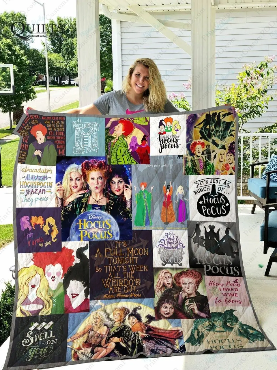 Adu Hocus Pocus Quilt Blanket and Home Decor
