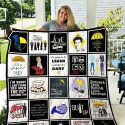 Adu How I Met Your Mother Quilt Blanket Ver 25 and Home Decor