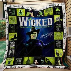 Adu Idina Menzel Wicked The Musical Quilt Blanket Ver 01 and Home Decor