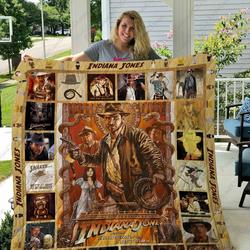 Adu Indiana Jones Quilt Blanket Ver 2 and Home Decor