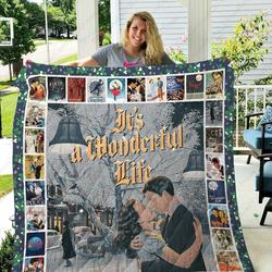 Adu It S A Wonderful Life Quilt Blanket Ver 2 and Home Decor