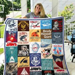 Adu Jaws Quilt Blanket Ver 28 and Home Decor