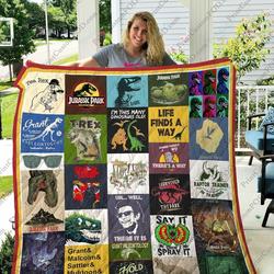 Adu Jurassic Park 28 Quilt Blanket and Home Decor
