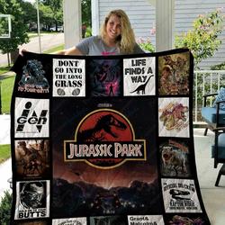 Adu Jurassic Park Quilt Blanket Ver 3 and Home Decor