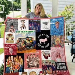 Adu Letterkenny Poster Quilt Blanket and Home Decor