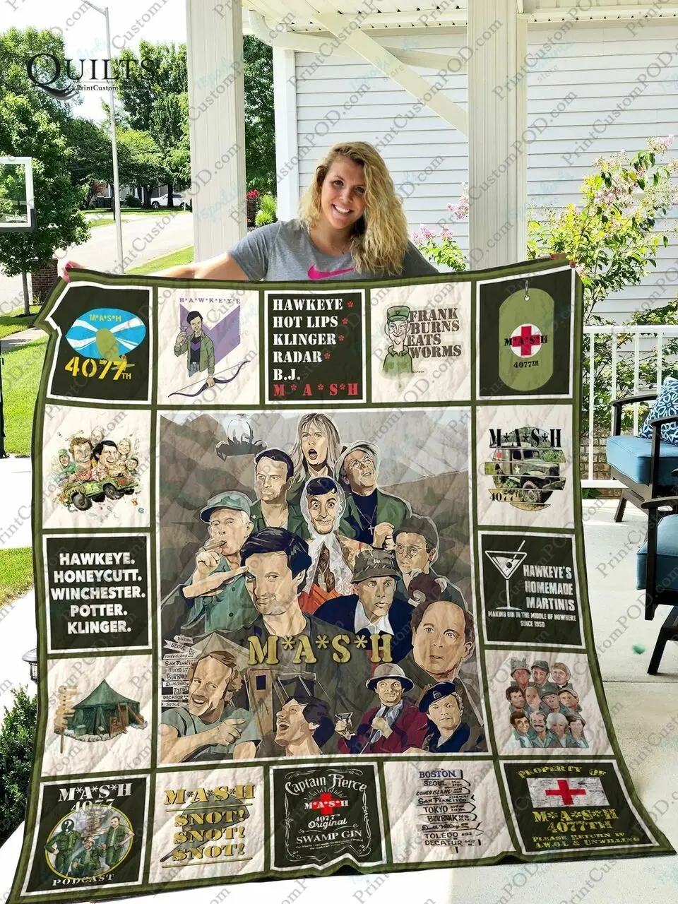 Adu M A S H Quilt Blanket Ver 17 1 and Home Decor