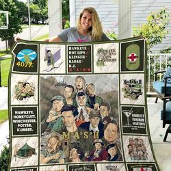 Adu M A S H Quilt Blanket Ver 17 1 and Home Decor