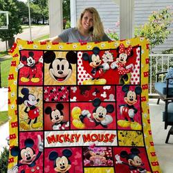 Adu Mickey Quilt Blanket Ver 3 and Home Decor