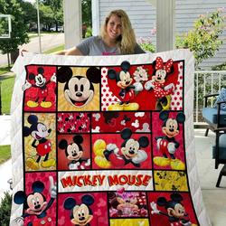 Adu Mickey Quilt Blanket Ver 5 and Home Decor