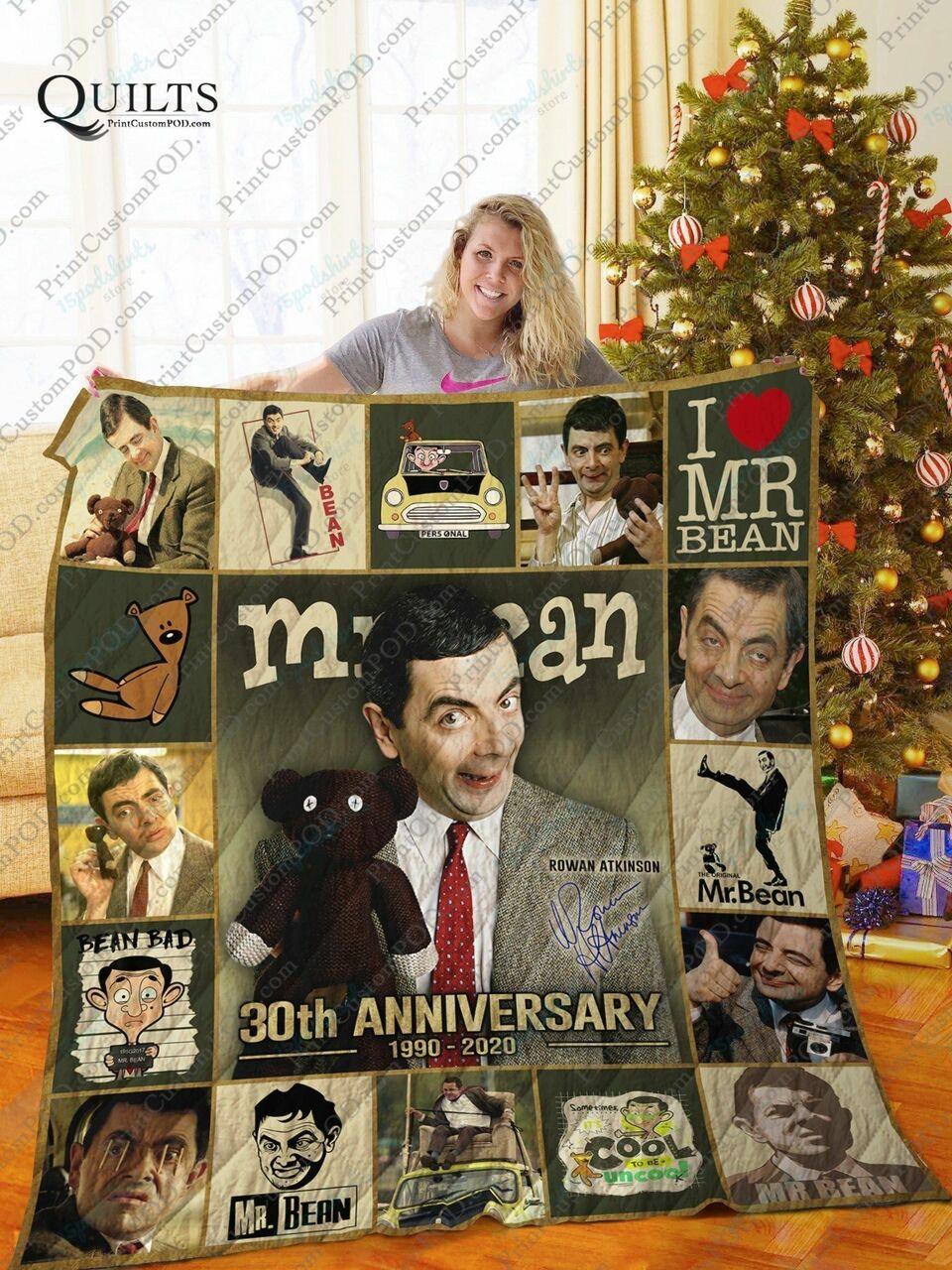 Adu Mr Bean Quilt Blanket Ver 1 and Home Decor