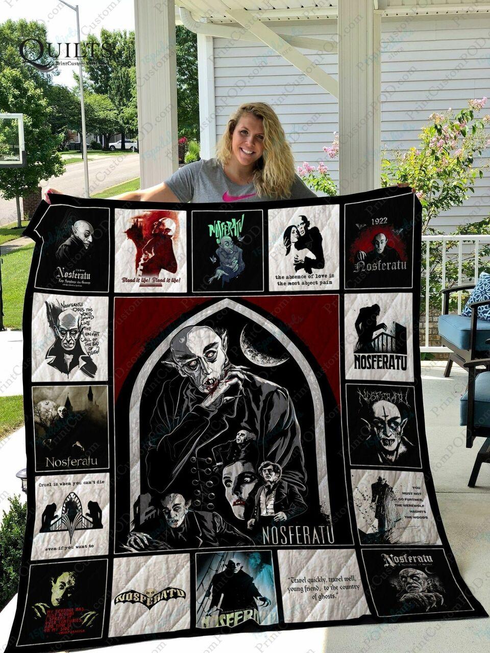 Adu Nosferatu Quilt Blanket Ver 1 and Home Decor