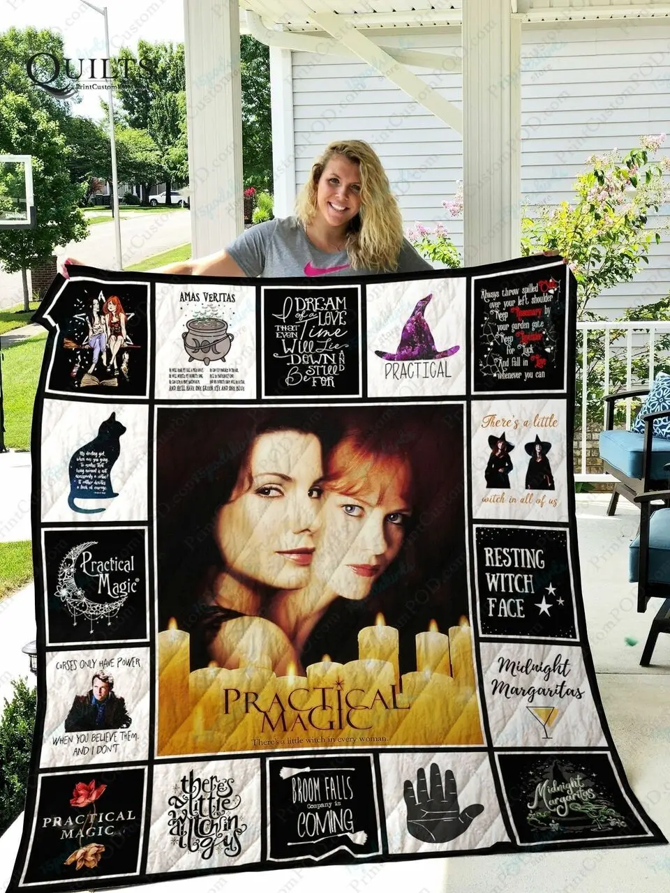 Adu Practical Magic Quilt Blanket Ver 17 1 and Home Decor