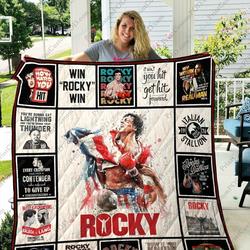 Adu Rocky Balboa Quilt Blanket and Home Decor