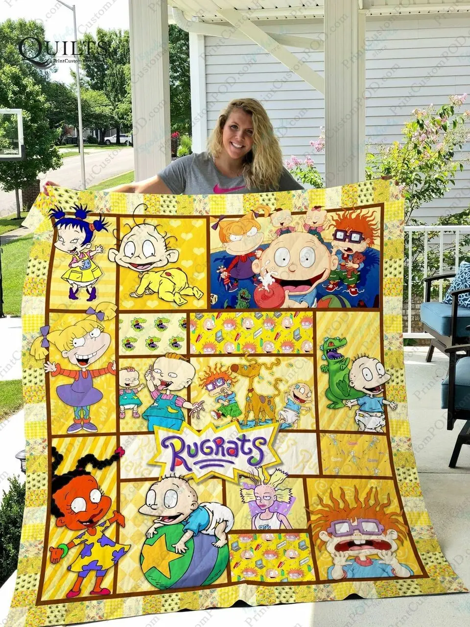 Adu Rugrats Quilt Blanket and Home Decor