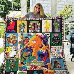 Adu Sesame Street Quilt Blanket and Home Decor
