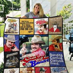 Adu Smokey And The Bandits Cast Quilt Blanket and Home Decor