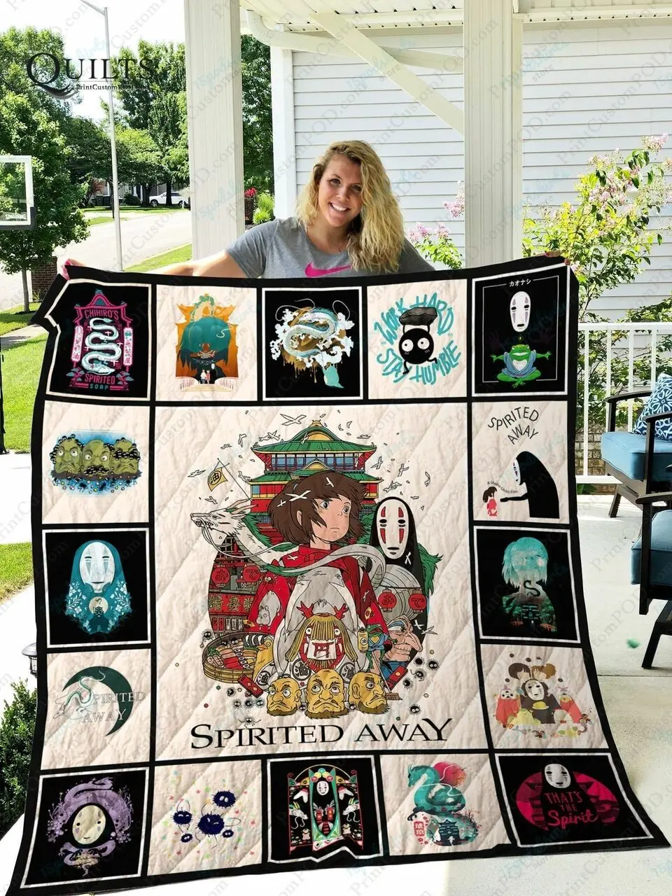 Adu Spirited Away Quilt Blanket Ver 17 4 and Home Decor