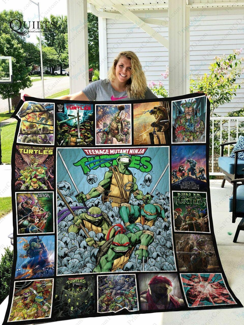Adu Teenage Mutant Ninja Turtles Quilt Blanket Ver 2 and Home Decor
