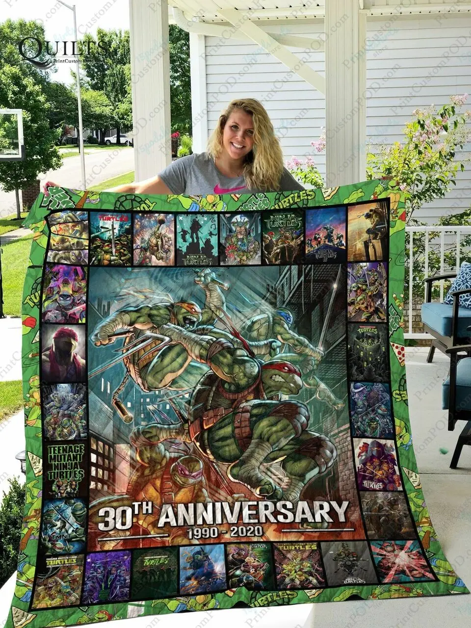 Adu Teenage Mutant Ninja Turtles Quilt Blanket Ver 27 1 and Home Decor