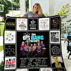 Adu The Big Bang Theory Quilt Blanket Ver 17 5 and Home Decor