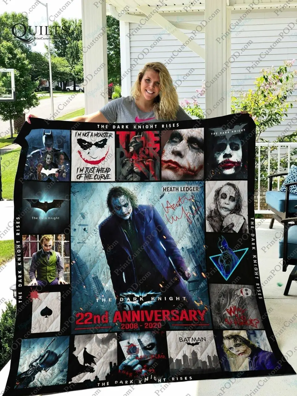 Adu The Dark Knight Quilt Blanket Ver 2 and Home Decor