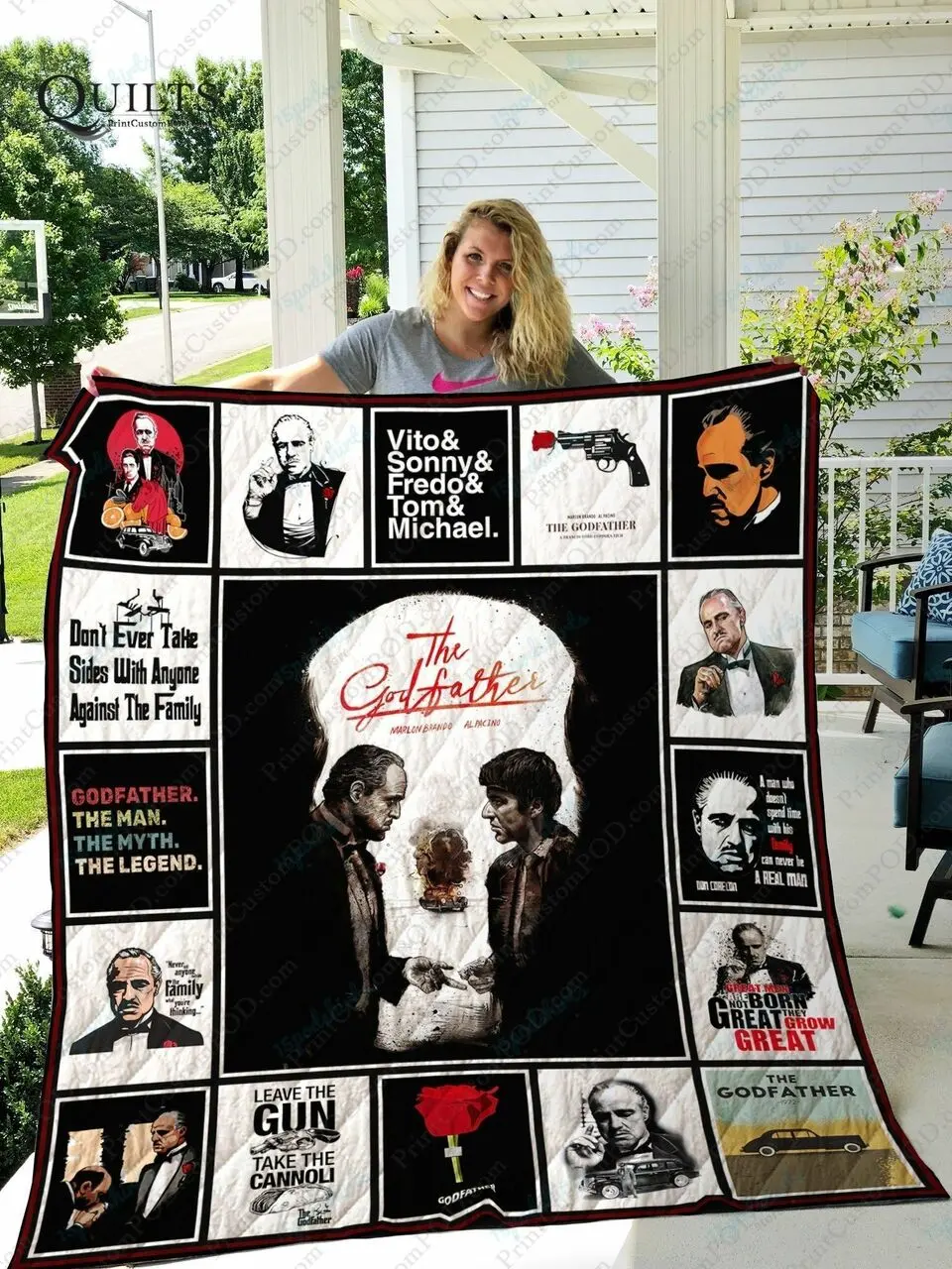 Adu The Godfather Quilt Blanket Ver 17 3 and Home Decor