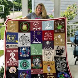 Adu The Nightmare Before Christmas Quilt Blanket Ver 28 and Home Decor