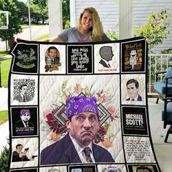 Adu The Office Michael Scott Quilt Blanket Ver 17 2 and Home Decor