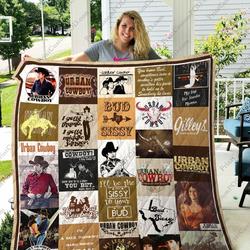 Adu Urban Cowboy Quilt Blanket Ver 28 and Home Decor
