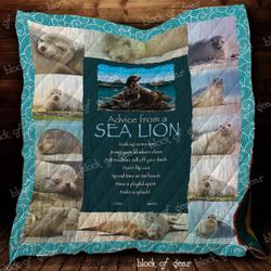Advice From A Sea Lion Jfj Quilt Lh and Home Decor