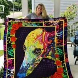 Afghan Hound Quilt Blanket Lukov8 Dhc0301823Dd and Home Decor
