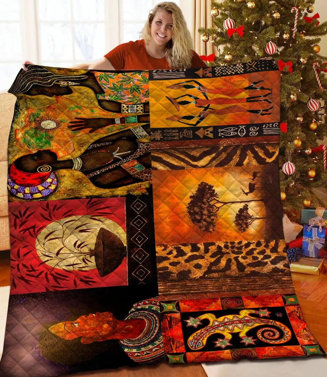 Afican Jfj Quilt Qf and Home Decor