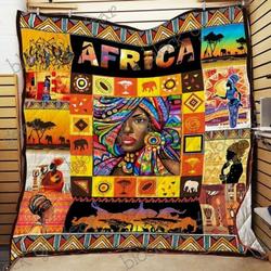 Africa Cld170722 Quilt Blanket and Home Decor