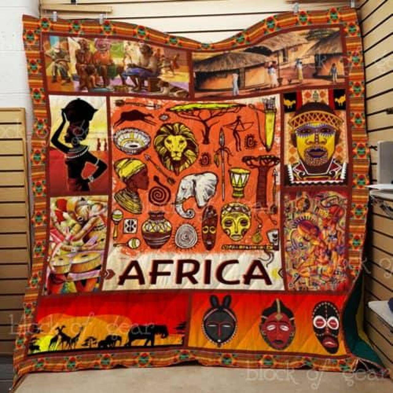 Africa Forever In My Heart Quilt Blanket Th484 Quilt and Home Decor