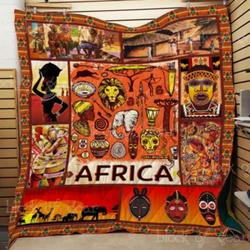 Africa Forever In My Heart Quilt Blanket Th484  Quilt and Home Decor