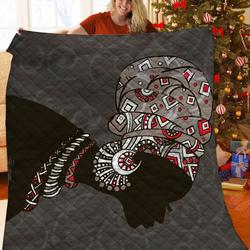 African Afro Women Jfj Quilt Aq and Home Decor