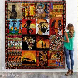 African Culture Arts Quilt Bt01 and Home Decor