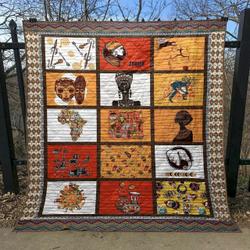 African Culture Cld170671 Quilt Blanket and Home Decor