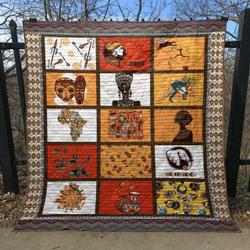 African Culture Quilt Blanket Lk08  Quilt and Home Decor