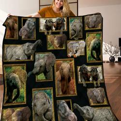 African Elephant Quilt Blanket C9B300501Pt and Home Decor