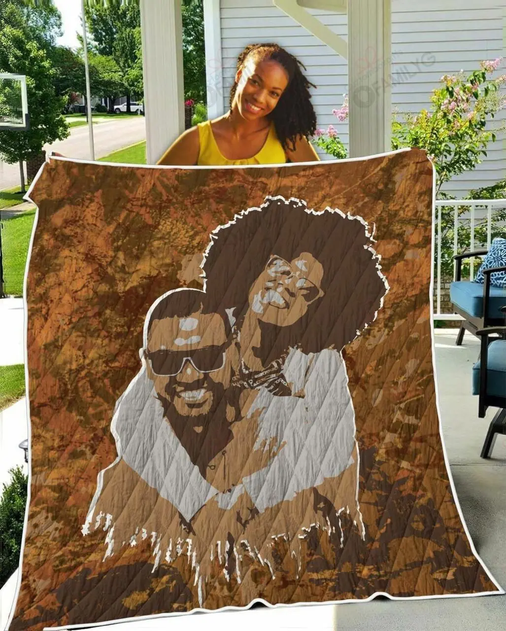 African Family Art TH2309024CL Quilt Blanket and Home Decor