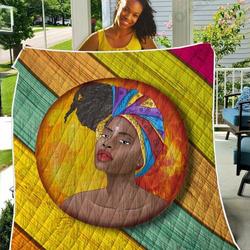 African Headwraps Dreadlocks Hair Women TH2309025CL Quilt Blanket and Home Decor