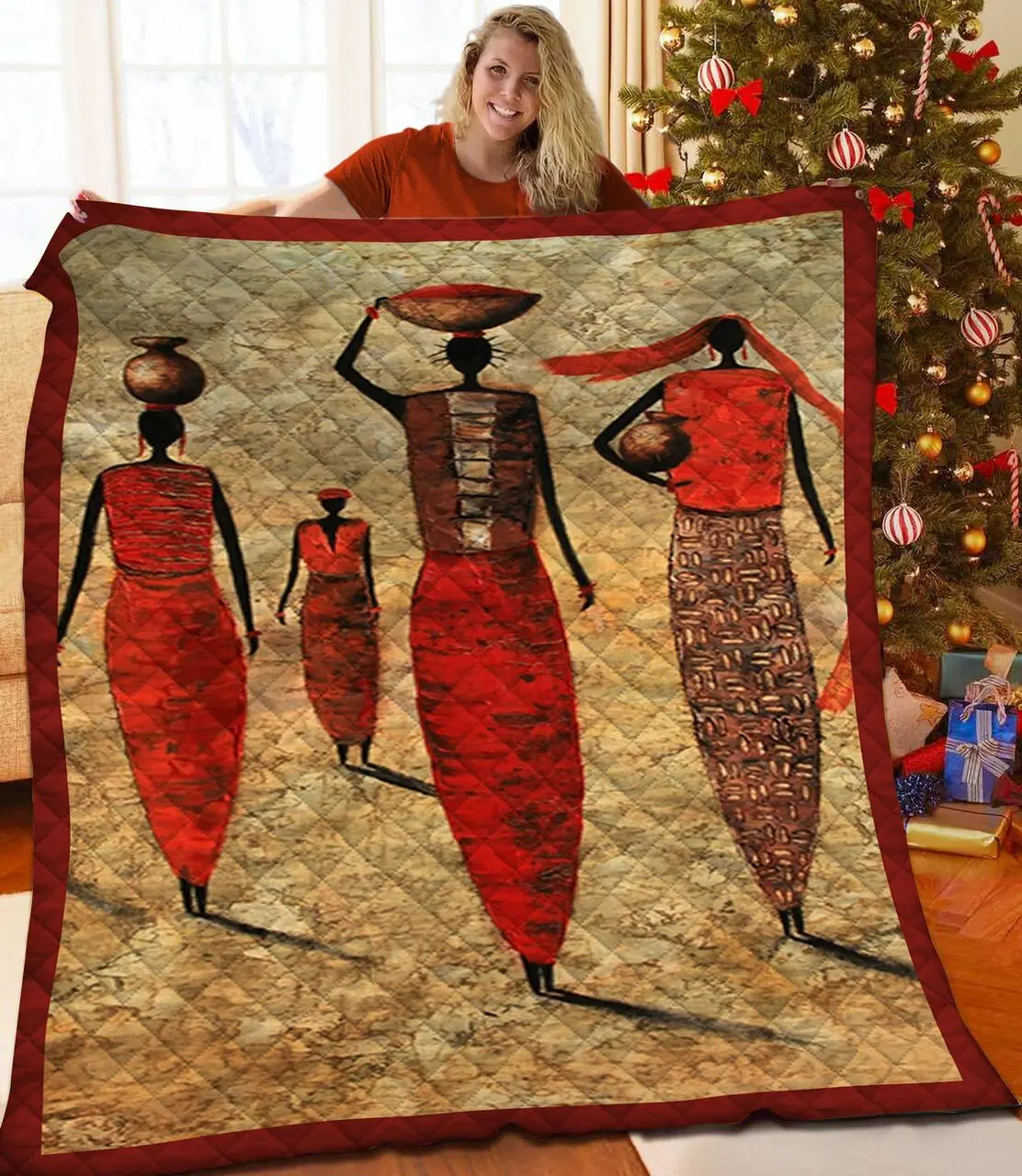 African Jfj Quilt Jd and Home Decor