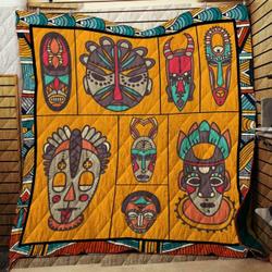 African Masks - Quilt and Home Decor