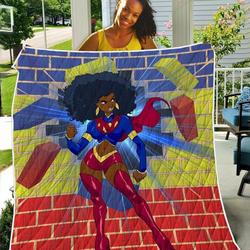 African Super Women Strong Powerful TH2309031CL Quilt Blanket and Home Decor